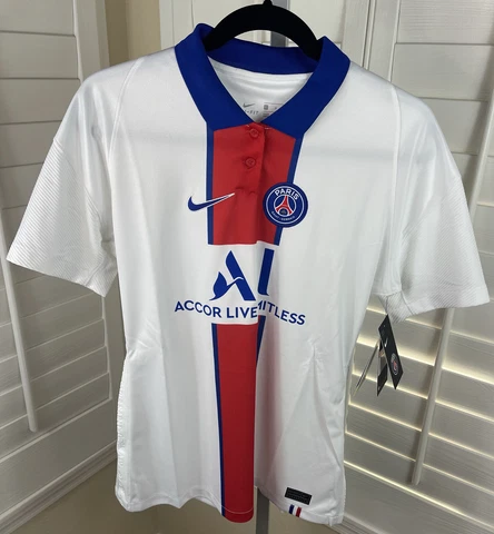 Nike Paris Saint-Germain 2020/21 Away White Soccer Jersey CD4406-101, Women’s L Cover