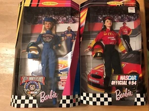 Nuevo en caja Barbie Nascar 50 aniversario. Edición de coleccionista Kyle Petty 1998 y Bill Elliott 1999 - Imagen 1 de 12