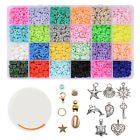 6mm Diy Mini Beads Kit Clay Beads With Elastic String Diy Jewelry Making Clwki