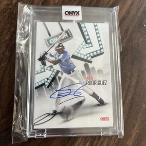 Julio Rodriguez 2022 Onyx On Card Ink Auto SSP /24 Mariners Rookie On Air Johnso - Picture 1 of 3