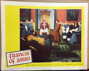 Bradford Dillman Direct.Michael Curtiz Francis of Assisi 1961 #3 lobby card 707