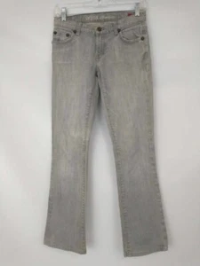 Guess Premium Womens Dream Boot Cut Jeans Metallic Stretch Low Rise Pockets 24 - Picture 1 of 9