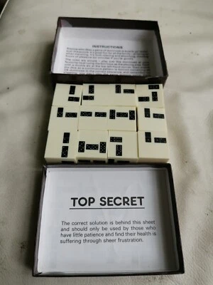 Vintage Dice Dominoes Puzzle Game In Original Box - 142360 / P412 - Made in UK  - Image 1 of 4