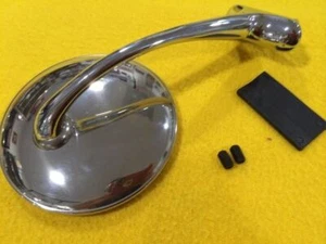 4" Peep mirror long curved arm Polished Stainless steel metall - Picture 1 of 3