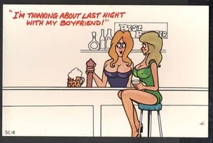 Comic P/Cd: Barmaid to Mate "I'm Thinking About Last Night With My Boyfriend!" - Picture 1 of 1