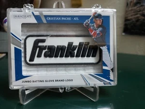 2021 Panini Immaculate Cristian Pache Atlanta Braves Rookie Franklin Relic#3/5 - Picture 1 of 5