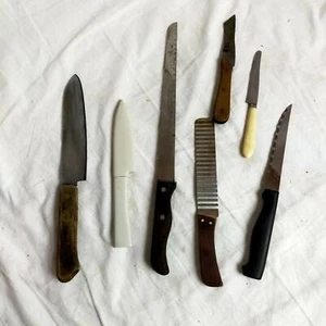 Western knife kitchen knife Versatile [7 knives of various shapes] collect - Picture 1 of 12