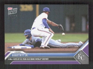 2023 Topps Now #113 Bobby Witt Jr. viola 16/25 - Foto 1 di 2