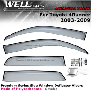 WELLvisors For Toyota 4Runner 03-09 Side Clip on Window Visors Clip-on - Foto 1 di 9