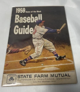 1959 Game Of The Week Baseball Guide Mickey Mantle, Ernie Banks, Willie Mays - Picture 1 of 2