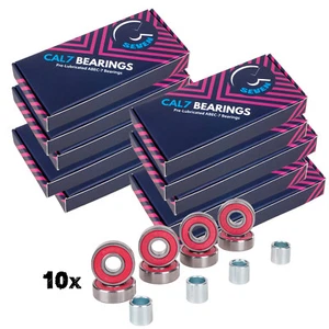 Cal 7 ABEC-7 Bearings for Speed Roller Inline Skateboard Longboard (80 Pcs) - Picture 1 of 4