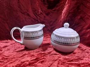 10 strawberry street iriana silver creamer and sugar set NEW - Picture 1 of 11
