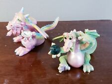 Franklin Mint Mood Dragons Swarovski Crystals Limited Figurines Lucky & Coy