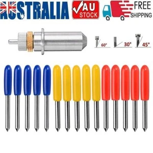 15PCS 30 45 60 Degree Roland GCC Cutting Plotter Vinyl Cutter Blade With Holder - Picture 1 of 9