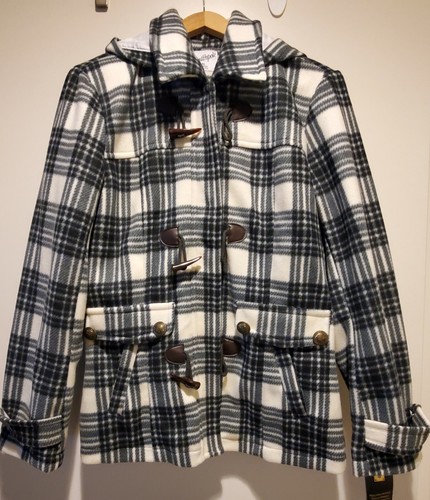 OFF WHITE Cappotto donna Southpole XLarge con zip. Nuovo con etichetta