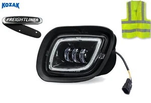 LED completo negro antiniebla con anillo halo DLR izquierdo para Freightliner Cascadia 2008-2017 - Imagen 1 de 9