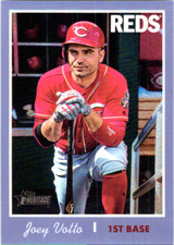 2019 Topps Heritage Chrome Purple Refractors #THC465 Joey Votto Cincinnati Reds