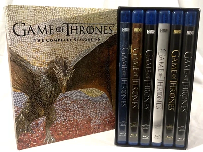 Game of Thrones The Complete Season's 1-6  Box Set Region 4 Blue Ray EUC Series - Image 1 of 4