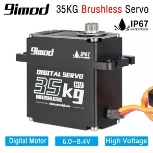 9imod Waterproof BLS-HV35MG 35KG 180° Digital Brushless Servo for RC Car Boat US - Picture 1 of 25