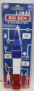 Novità penna a sfera multicolore impilabile, ROSSA BIANCA BLU LONDRA BIG BEN, NUOVA CON ETICHETTE - Foto 1 di 13