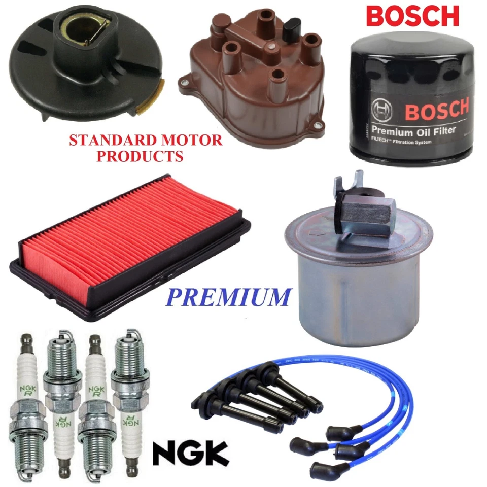 Kit de afinación filtros tapa cable bujías para Honda Accord L4 2,2 L 1990-1991 Foto 1 de 1