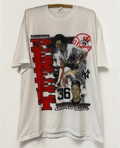 Camiseta blanca vintage 1999 David Cone New York Yankees talla XL - Imagen 1 de 7