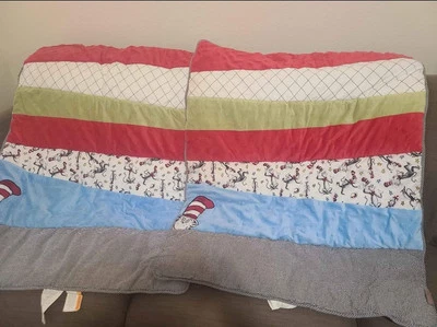 TREND LAB Dr. Seuss THE CAT in the HAT Crib Comforter Baby Blanket - Image 1 of 4