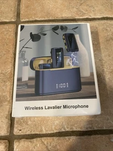 Bezprzewodowy mikrofon Lavalier Klapka Mikrofon do iPhone Android DSLR Aparat # 2/246 - Zdjęcie 1 z 3