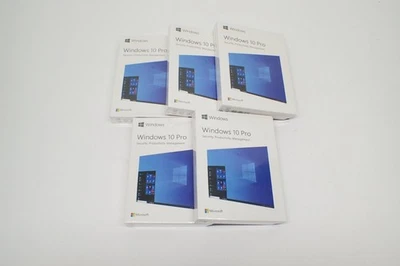 Microsoft Windows 10 Pro Professional 64bit Kit USB Media Key Sealed Box 5-Pack - Image 1 of 4