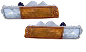 SET 2 SCHEINWERFER BLINKER VORNE LINKS RECHTS FÜR L200 96 05 UNTEN STOßSTANGE - Bild 1 von 4
