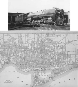 1907 TORONTO CANADA HISTORY STREET RAILROAD MAP + RR OR TROLLEY PHOTO - Picture 1 of 1