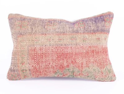 Kilim Pillow Cover Handmade Ethnic Rug Tribal Rustic Lumbar Cushion Decor - Image 1 of 4