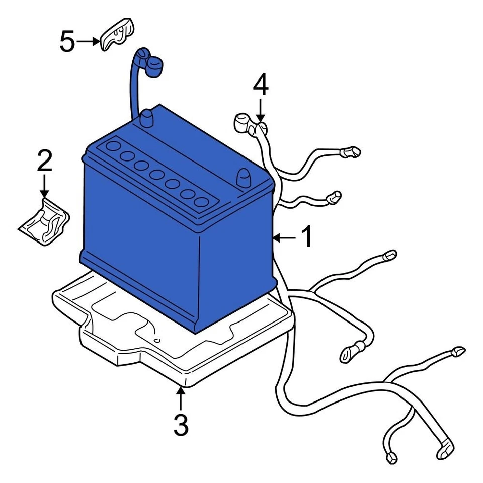 For Hyundai Sonata 1999-2009 Hyundai 0027516001 Vehicle Battery Foto 1 de 4