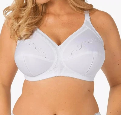 Sujetador Triumph Doreen + Algodón 01 N Blanco Talla 40C Sin Cable Soporte de Copa Suave Nuevo Foto 1 de 4