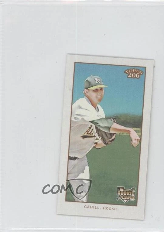 2009 Topps 206 Mini Polar Bear Trevor Cahill (Should be Card #290) Rookie RC - Image 1 of 2