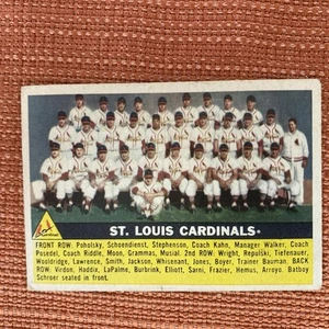 1956 Topps #134 St. Louis Cardinals Team Baseballkarte - Bild 1 von 6