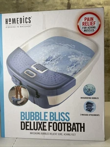 HoMedics Bubble Bliss Deluxe Heated Foot Spa Bubble Foot Massager Attachments - Picture 1 of 5