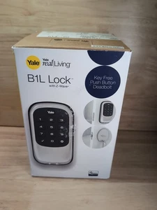 Yale YRD110 Push Button Deadbolt B1L with Z-Wave - Satin Nickel - Picture 1 of 11