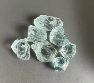 Good Lot 108 Cts Natural Blue Colour Aquamarine Rough - Picture 1 of 5