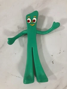 Estatuilla flexible de goma Gumby 5,5 pulgadas Prema Toy Co verde - Imagen 1 de 3