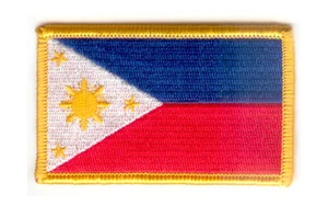 PHILIPPINEN FLAGGE PATCH PATCHES ABZEICHEN BÜGELBILD NEU BESTICKT - Bild 1 von 1