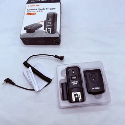 Godox Flash Trigger CT-16 Wireless Radio Dual Receiver Kit for Canon Nikon Sony - Image 1 of 4