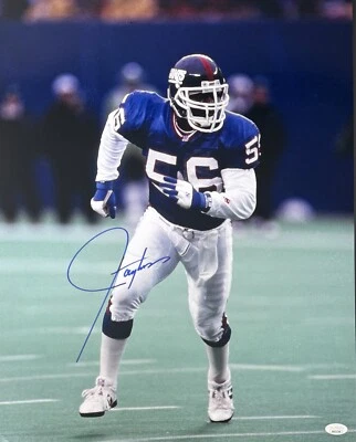 Lawrence Taylor Signed Autographed 16x20 Photo JSA Auth New York Giants #2 Blue - Image 1 of 2