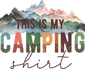 Camisa de camping This Is My Iron On Transfer - Camiseta + Telas claras y oscuras #10 - Imagen 1 de 4