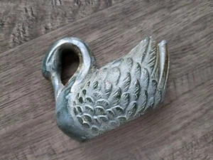 Cast Iron Swan Green Finish 4"  - Picture 1 of 10