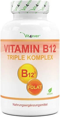 Vitamin B12 Triple Komplex - 365 Tabletten + Folat 5-MTHF MHD 10/25 - Bild 1 von 4
