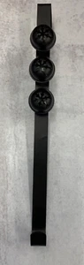 15" black Wreath hanger with 3 decorative jingle bells over the door Christmas - Picture 1 of 2