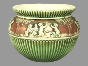 Roseville Donatello 10" Art Pottery Jardiniere Vase - Picture 1 of 9