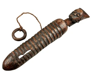 Guiro Anthropomorph 43cm - Instrument African Unique #863 - Picture 1 of 7