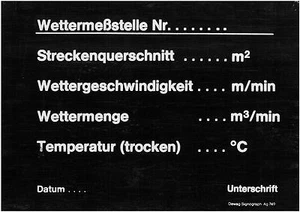 Dewag Signograph Ag 749 "Wettermeßstelle" / Grube "Hühn" Trusetal DDR - Bild 1 von 1